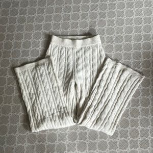 H&M cable knit sweater pants